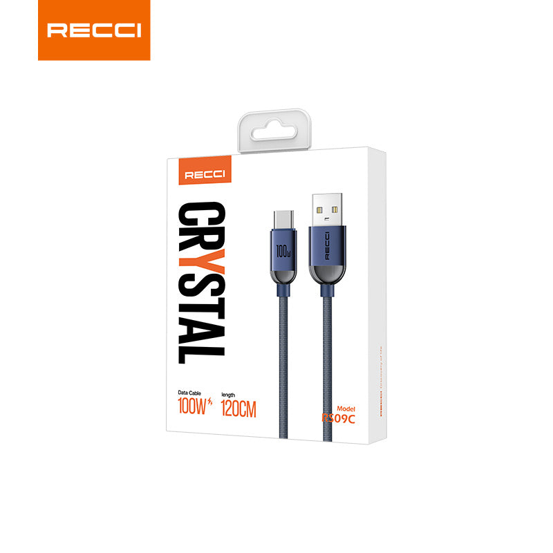 Recci RS09 Crystal PD Fast Charging Data Cable Series