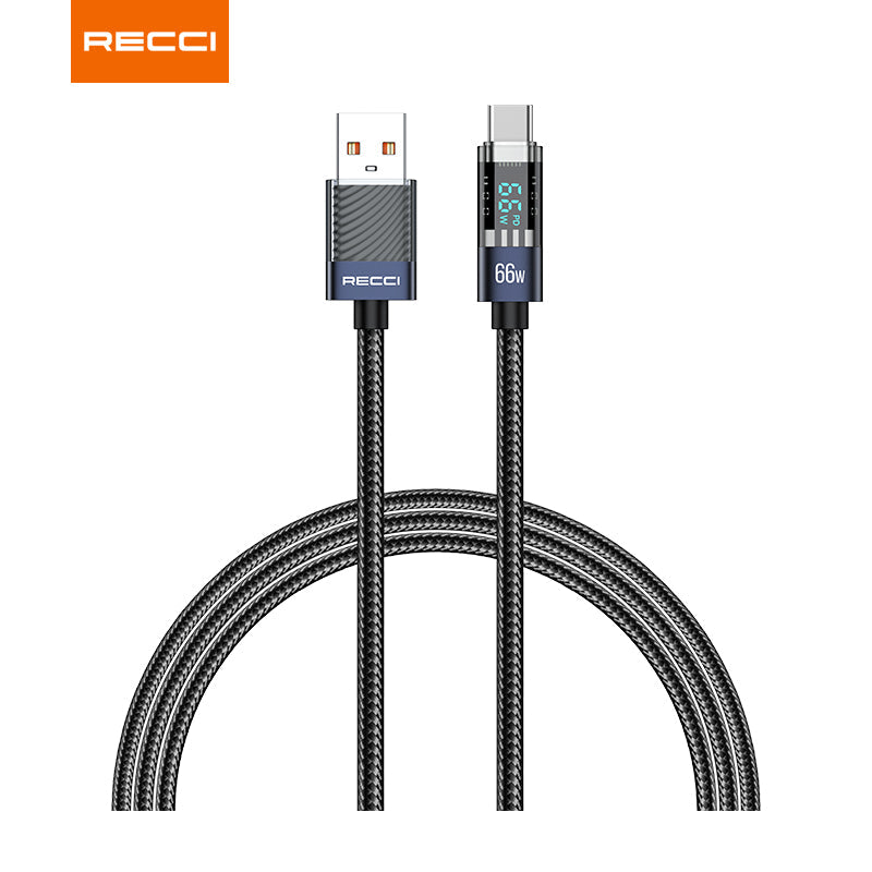Recci RS16 Crystal Digital Display Charging Data Cable Series