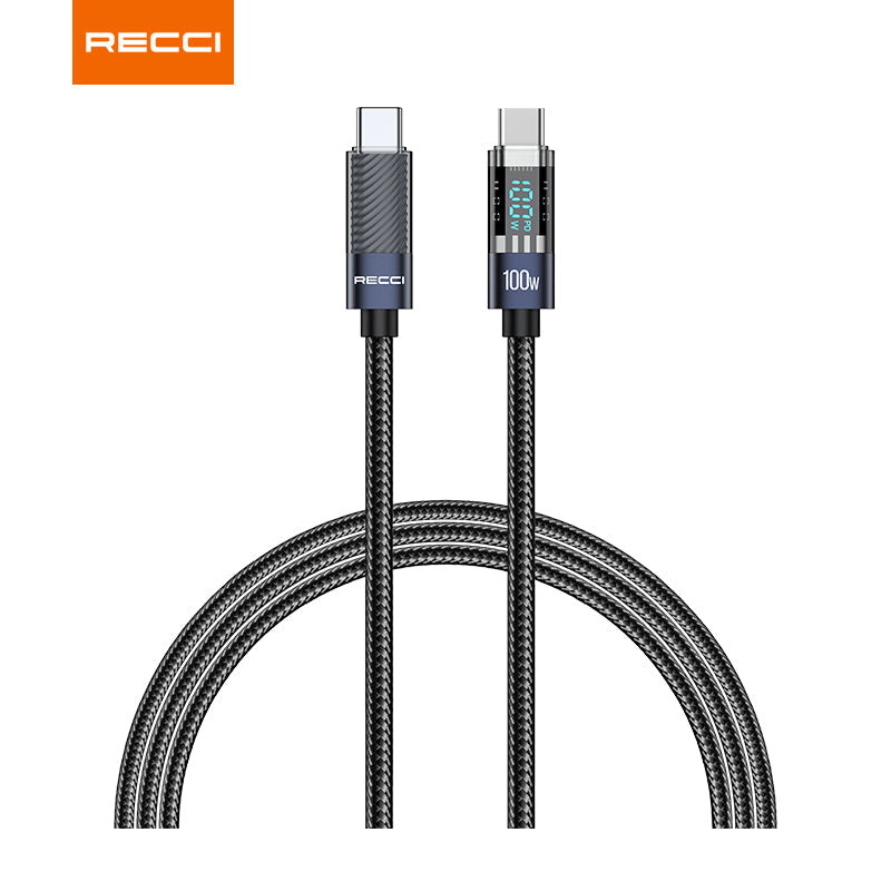 Recci RS16 Crystal Digital Display Charging Data Cable Series