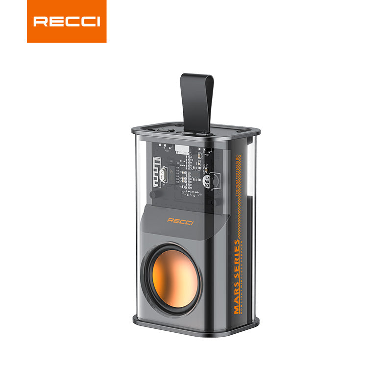 Recci RSK-W30 Mars Series Wireless Bluetooth Speaker Portable With RGB Colorful Lights