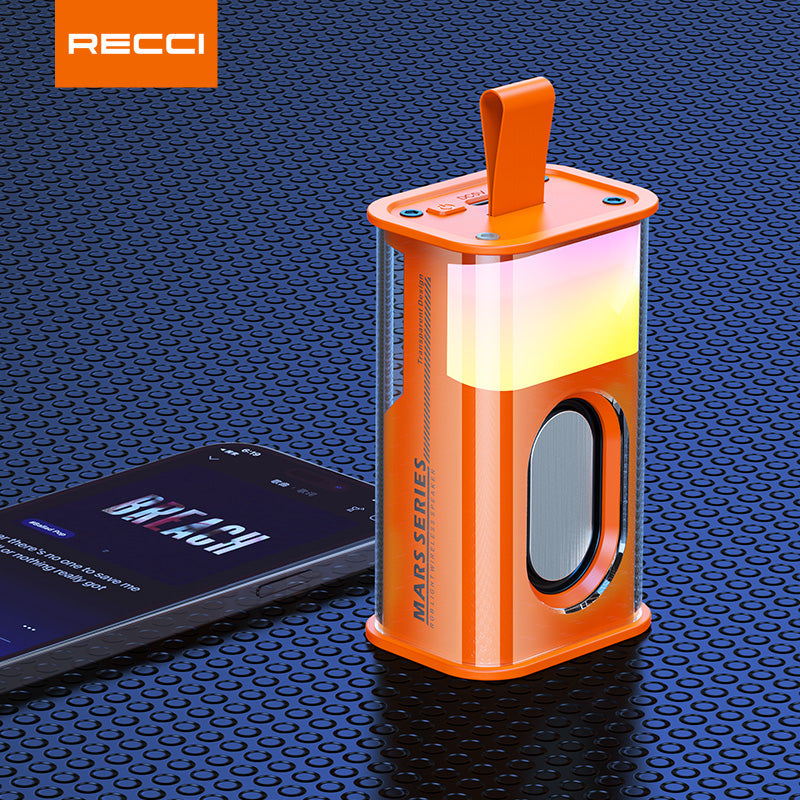 Recci RSK-W30 Mars Series Wireless Bluetooth Speaker Portable With RGB Colorful Lights