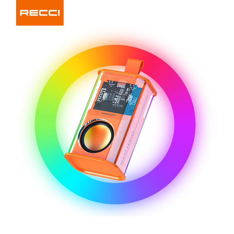 Recci RSK-W30 Mars Series Wireless Bluetooth Speaker Portable With RGB Colorful Lights