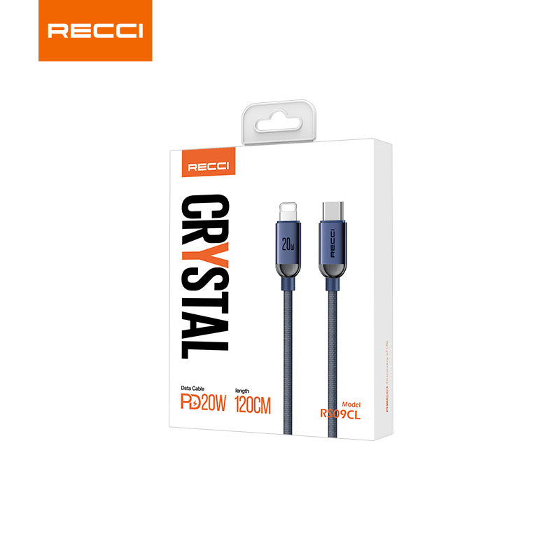 Recci RS09 Crystal PD Fast Charging Data Cable Series