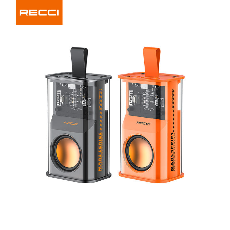 Recci RSK-W30 Mars Series Wireless Bluetooth Speaker Portable With RGB Colorful Lights