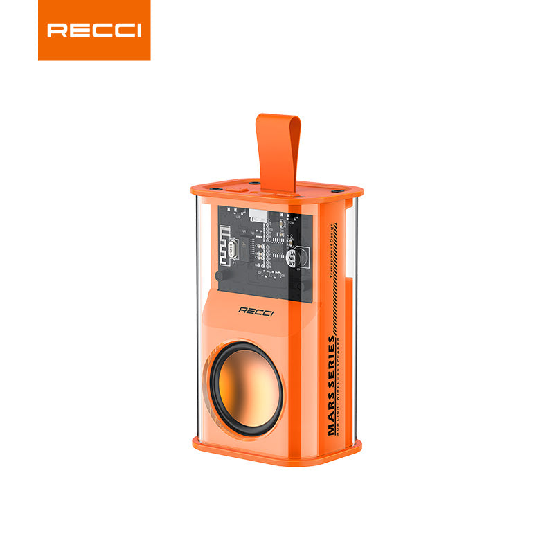 Recci RSK-W30 Mars Series Wireless Bluetooth Speaker Portable With RGB Colorful Lights